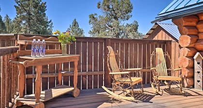 Bend Log Cabin w/ Cascade Mountain Views!