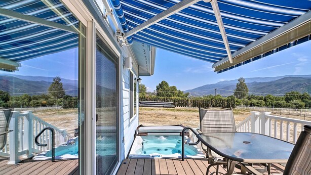 Terrace/patio - Home on 5 Acres w/ Hot Tub, Grill & Fire Pit (Aguanga)