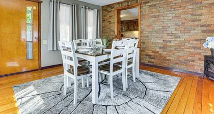 Game Room + Patio: Hilltop Home in Hocking County