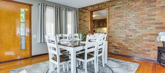 Game Room + Patio: Hilltop Home in Hocking County