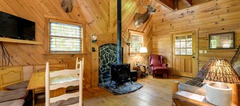 Hot Tub + Furnished Porch: Balsam Grove Cabin