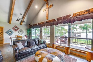 House (4 Bedrooms) | Interior - Views & Private Dock: Lakefront Eustace House! (Eustace)