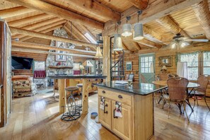 House (3 Bedrooms) | Interior - 'inn the Woods' Family Cabin w/ Hot Tub & Fire Pit (Wimberley)