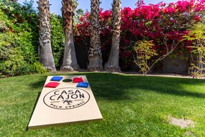 House (4 Bedrooms) | Interior - Covered Patio, Pool & Games: Home in Palm Springs (Palm Springs)