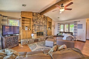 House (2 Bedrooms) | Interior - Grand Lake Views + Fire Pit: Monkey Island Home! (Afton)