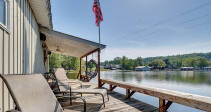 Guntersville Lake Home w/ Deck & Covered Boat Slip