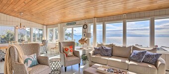 Waterfront Ferndale Home: Deck + Beach Access