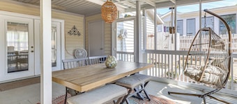 Oak Island Home w/ Fenced Yard, Walk to Long Beach