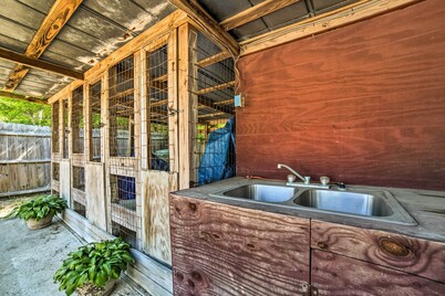 Oak Island Home w/ Fenced Yard, Walk to Long Beach