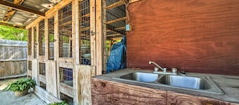 Oak Island Home w/ Fenced Yard, Walk to Long Beach