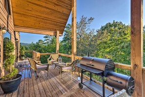 House (3 Bedrooms) | Interior - Relax Fireside! Retreat in Nantahala Nat'l Forest (Otto)