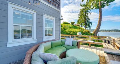 Gig Harbor House w/ Private Beach + Views!