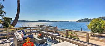 Gig Harbor House w/ Private Beach + Views!