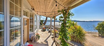 Gig Harbor House w/ Private Beach + Views!