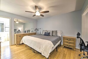 2 bedrooms, laptop workspace, iron/ironing board, bed sheets - PCB Resort Townhome w/ Patio & Resort Access! (Panama City Beach)