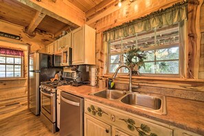 House (1 Bedroom) | Interior - Stunning Creekside Cosby Cabin w/ Deck + Fire Pit! (Cosby)