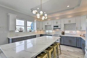 House (4 Bedrooms) | Interior - Walk to Beach: Chic Crystal Beach Escape w/ Deck! (Port Bolivar)