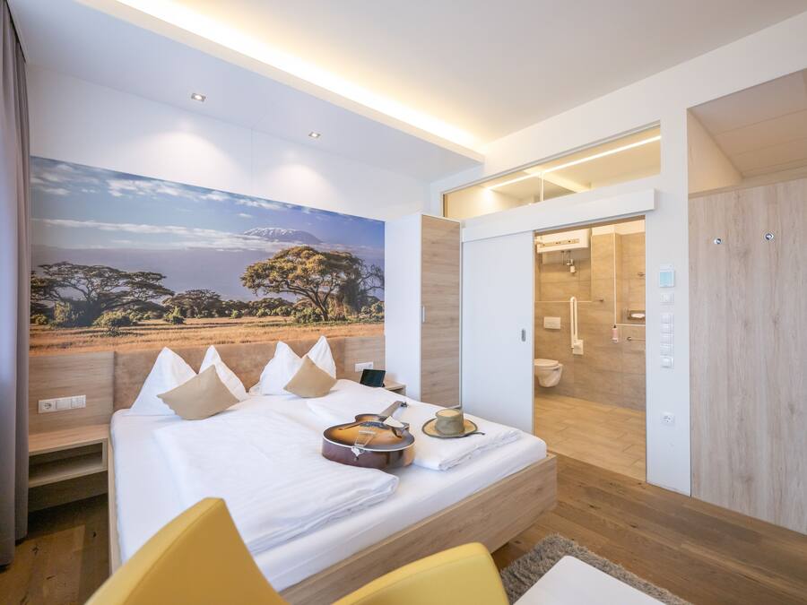 Premium-Studio, 1 King-Bett, barrierefrei, Nichtraucher (202) | Hochwertige Bettwaren, Zimmersafe, Schreibtisch