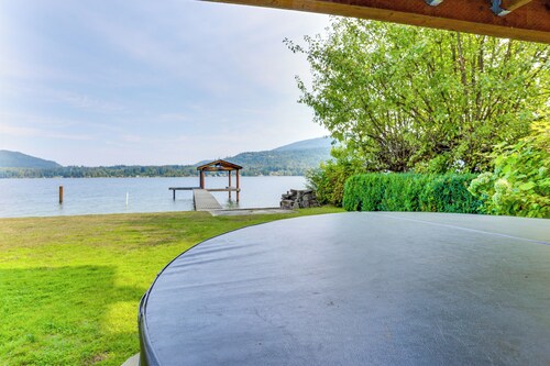 Lake Whatcom House w/ Private Hot Tub + Dock