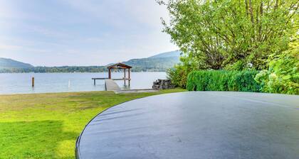 Lake Whatcom House w/ Private Hot Tub + Dock