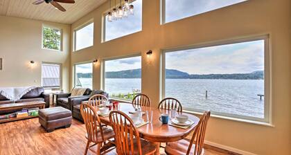 Lake Whatcom House w/ Private Hot Tub + Dock