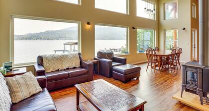 Lake Whatcom House w/ Private Hot Tub + Dock
