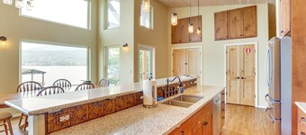 Lake Whatcom House w/ Private Hot Tub + Dock