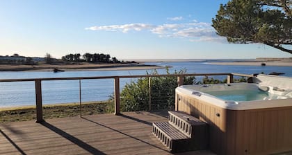 Waterfront Seaside Beach Home w/ Views & Hot Tub!