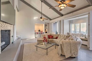 Villa (2 Bedrooms) | Living area - Sleek Rancho Mirage Villa: Patio, Pool, Golf! (Rancho Mirage)