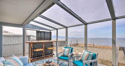 Oceanfront Ferndale Oasis w/ Fire Pit, Grill!