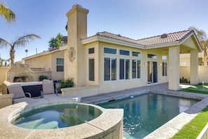 Indoor pool, outdoor pool - Country Club Home w/ Pool & Spa, 2 Mi to Coachella (Indio)