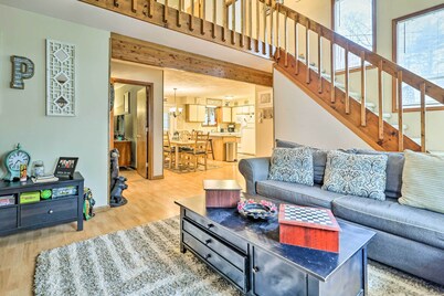 Walk to Locust Lake: Poconos Vacation Home!