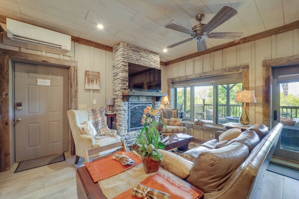 1 Mi To Beech Mtn: Cabin W/ Fire Pit & Bbq! - Sugar Mountain, NC