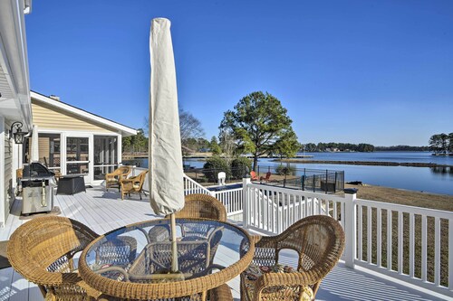Carolina Lakes Family Home w/ Pool, Kayaks & Dock!