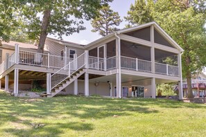 House (3 Bedrooms) | Interior - Dock & Hot Tub: Lakefront Camdenton Haven! (Camdenton)