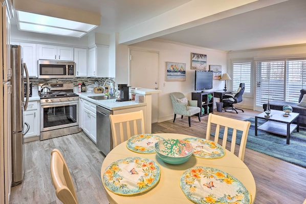 Microwave, oven, stovetop, dishwasher