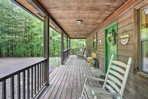 House (2 Bedrooms) | Interior - Fire Pit & Grill: Whittlers Mountain Escape! (Murphy)