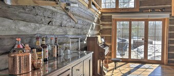 Log Cabin on the Wolf River w/ Private Hot Tub!