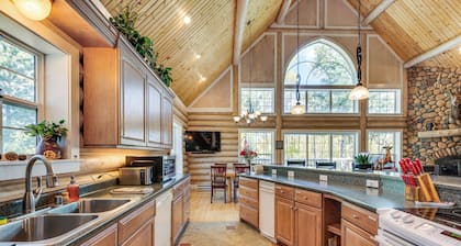 Secluded Log Cabin w/ Game Room & Forest Views