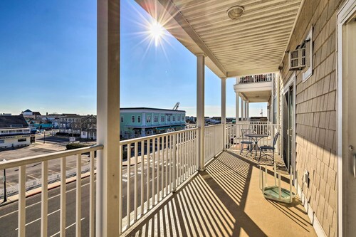 Balcony w/ Inlet View: Dtwn Ocean City Condo