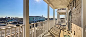 Balcony w/ Inlet View: Dtwn Ocean City Condo