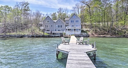 Waterfront Seneca Lake House: Fire Pit + Boat Dock