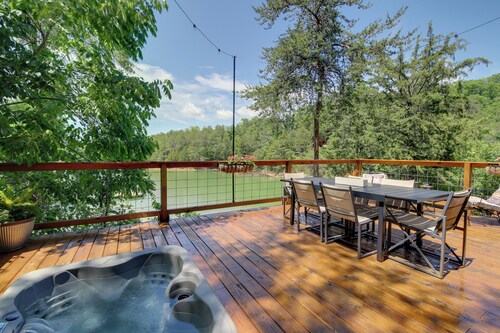 Lakefront Sevierville Cabin w/ Hot Tub & Fire Pit!