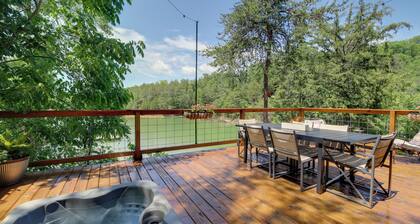 Lakefront Sevierville Cabin w/ Hot Tub & Fire Pit!
