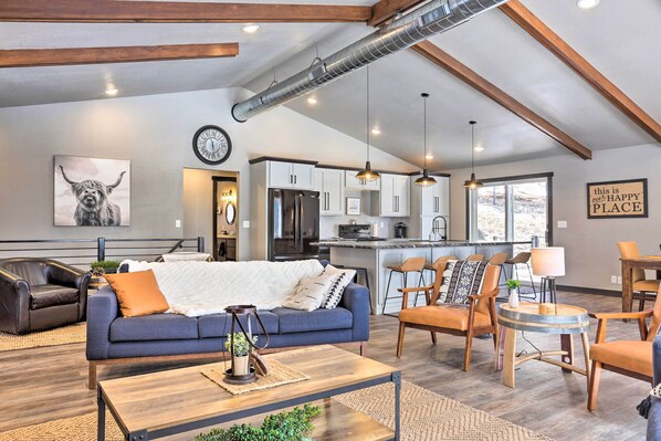 House (4 Bedrooms) | Interior - Modern Lead Cabin w/ Private Hot Tub & Fireplace! (Lead)