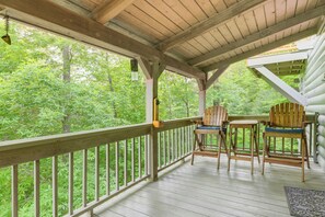 House (4 Bedrooms) | Property grounds - Smoky Mountain Log Cabin Close to Rafting! (Hartford)