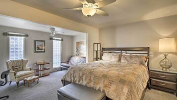 3 bedrooms, iron/ironing board, bed sheets