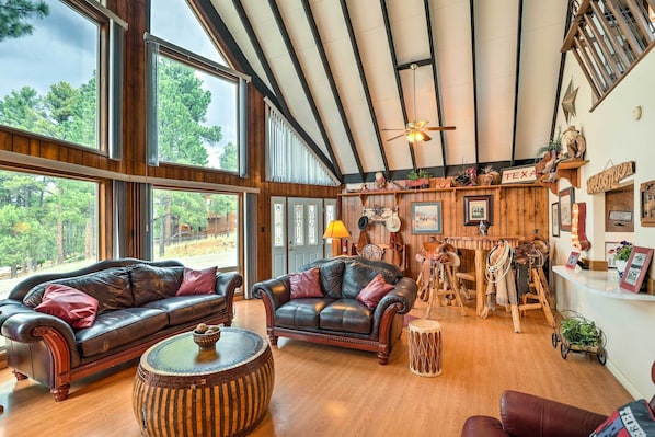 House (4 Bedrooms) | Interior - A-frame Ruidoso Retreat w/ Deck, Grill & Views! (Ruidoso)