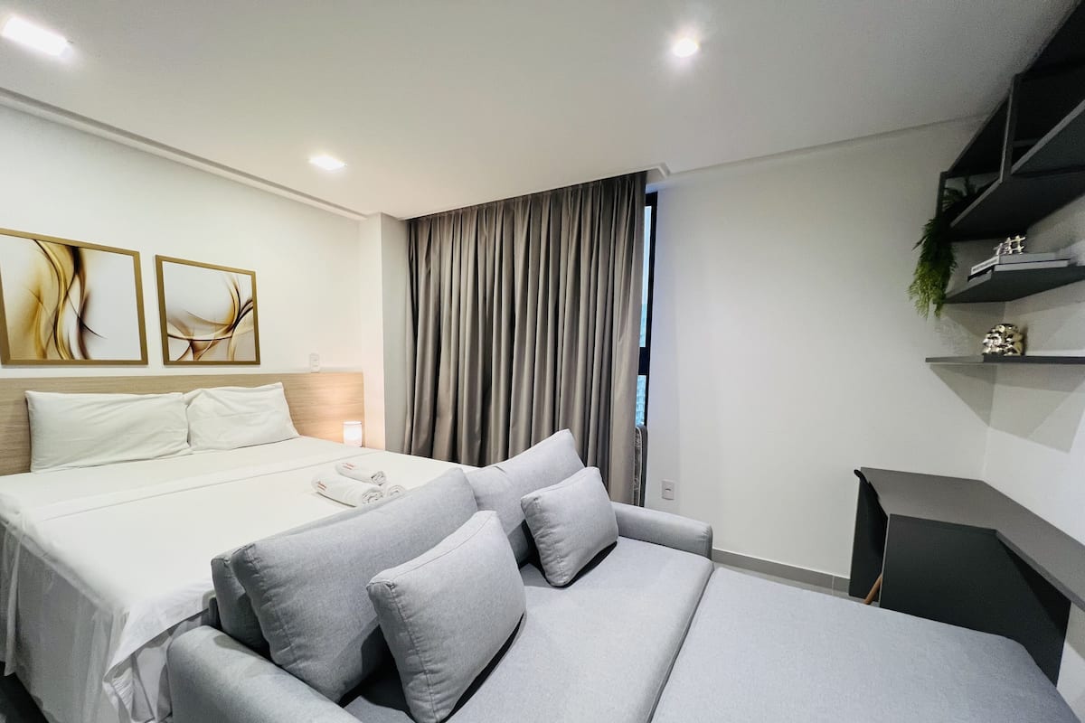 Apartamento básico | 1 dormitorio, ropa de cama de alta calidad, decoración individual