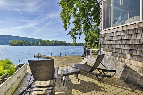 Waterfront Deruyter Home w/ Private Dock!